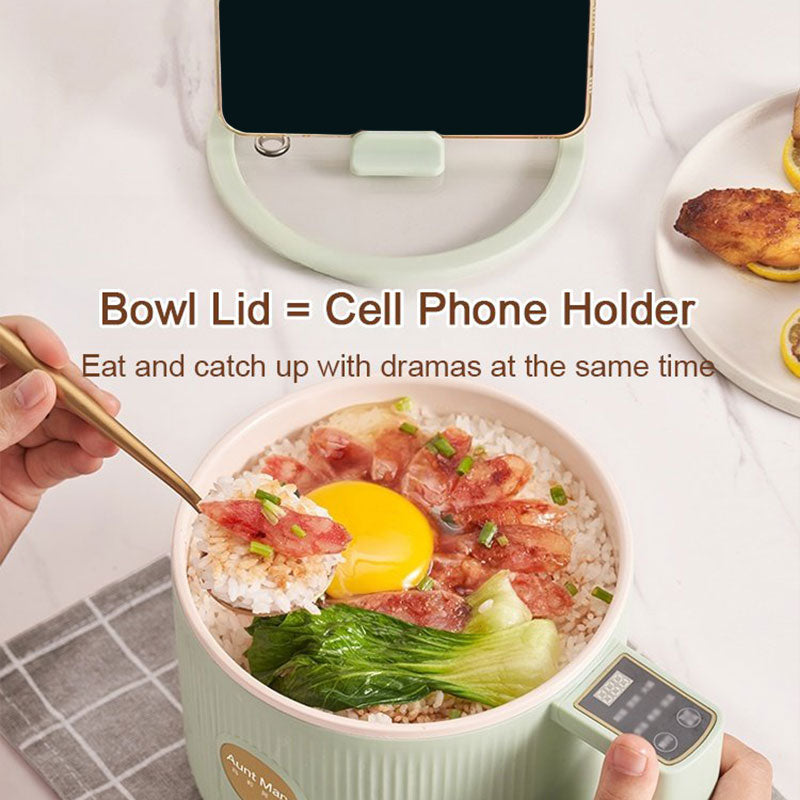 Multifunctional Mini Electric Cooker with Steamer